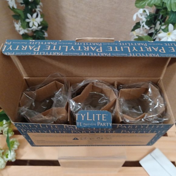 🔹🔷PartyLite Golden Frond Votive Trio🔷🔹 - Picture 2 of 11